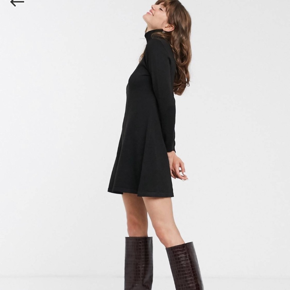 Black sweater dress